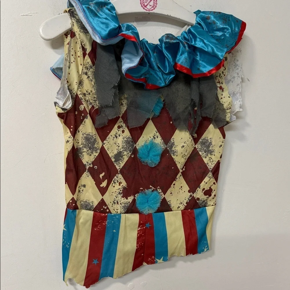 Vibrant Harlequin Clown Costume for Kids